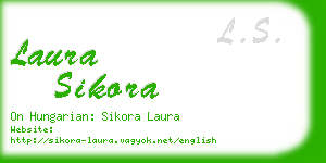 laura sikora business card